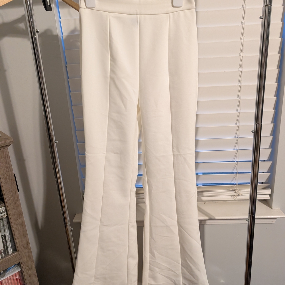 Elegant Cream Women's Pants